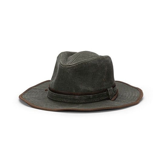 Avenel Hats Pasadena Heavy Washed Cotton Drover - Olive