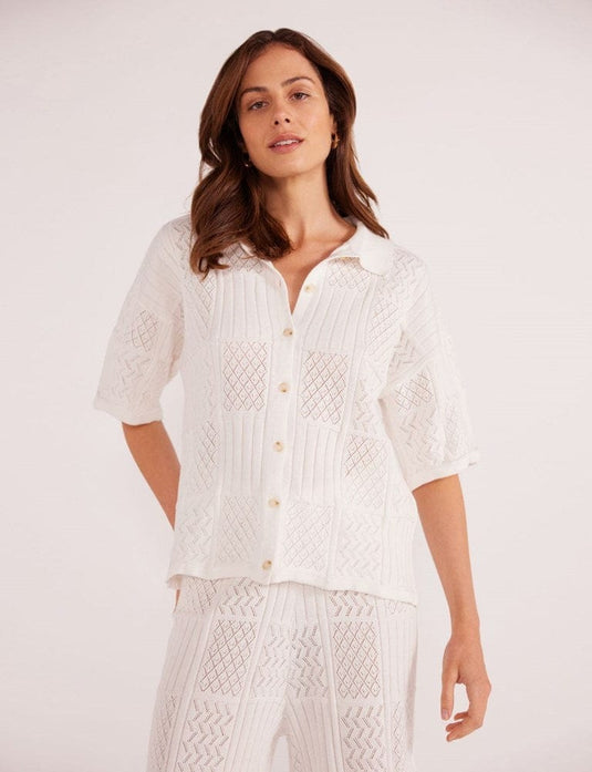 Minkpink Womens Kacey Knit Shirt