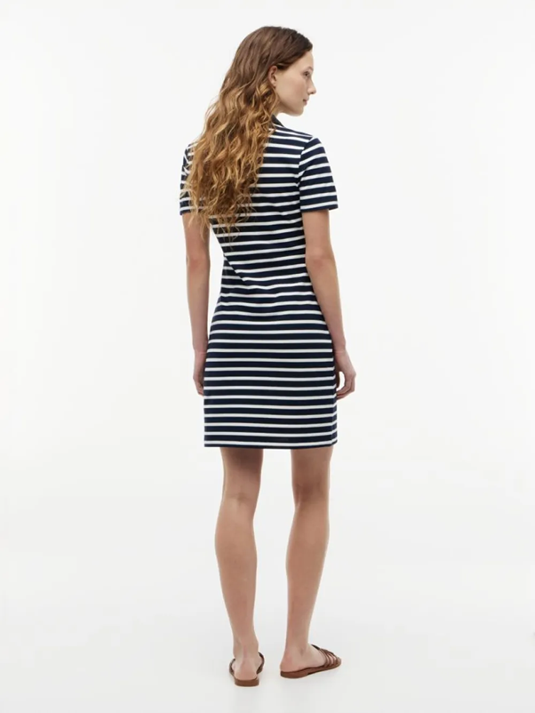 Load image into Gallery viewer, Tommy Hilfiger Womens Slim Open V-Neck Polo Dress
