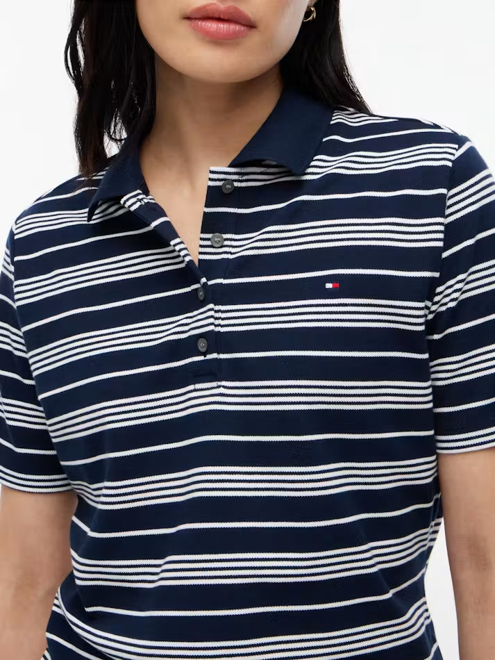Load image into Gallery viewer, Tommy Hilfiger Womens 1985 Collection Striped Polo
