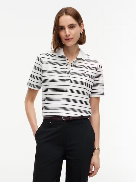 Tommy Hilfiger Womens 1985 Collection Striped Polo