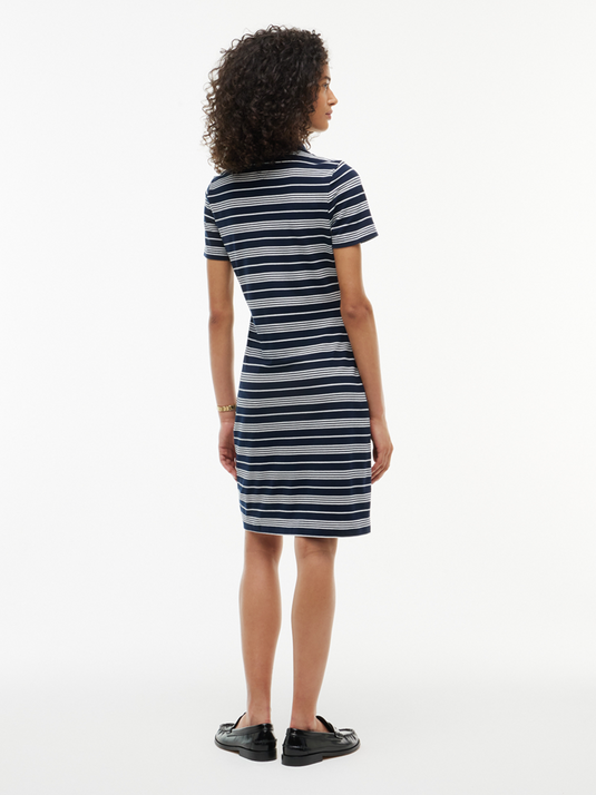 Tommy Hilfiger Womens 1985 Slim Pique Mini Polo Dress