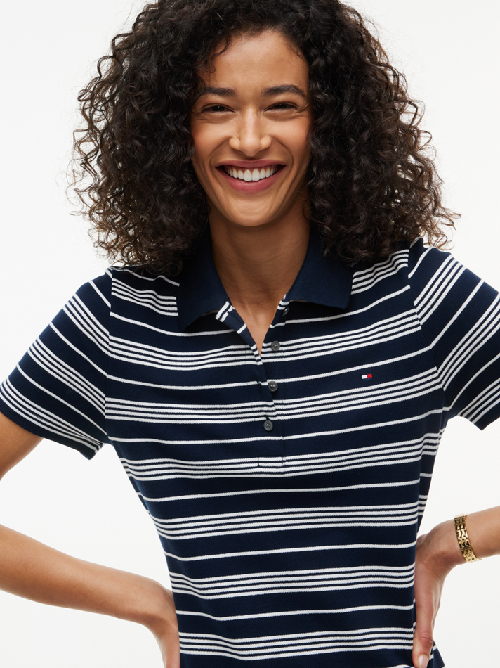 Load image into Gallery viewer, Tommy Hilfiger Womens 1985 Slim Pique Mini Polo Dress
