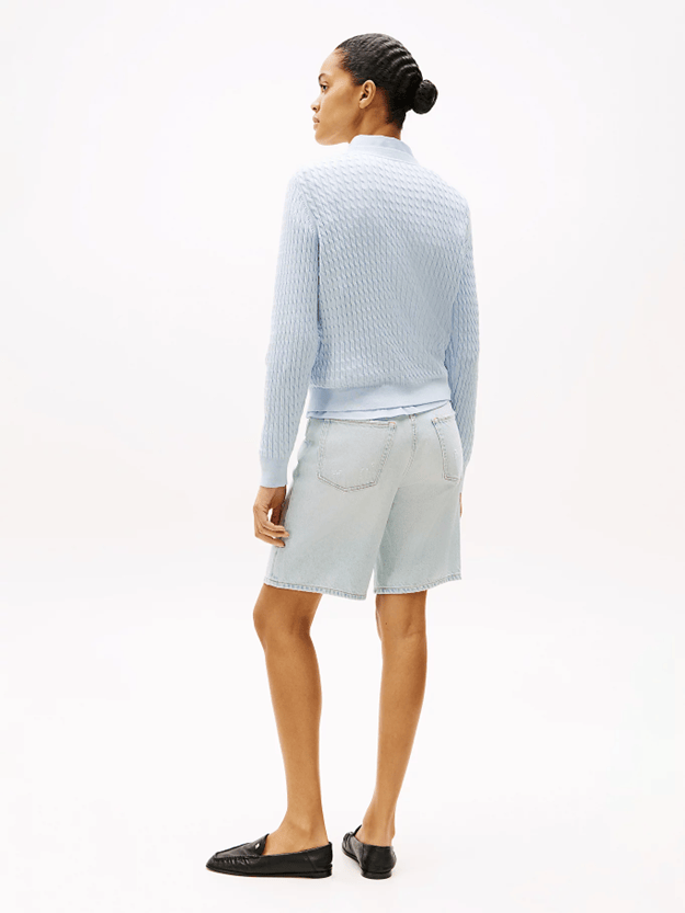 Load image into Gallery viewer, Tommy Hilfiger Womens Cable Knit Crew Neck Jumper
