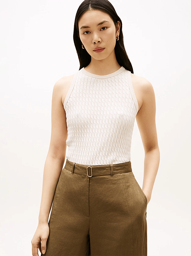 Load image into Gallery viewer, Tommy Hilfiger Womens Cable Knit Vest
