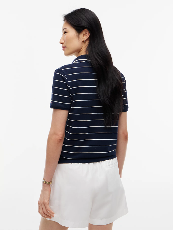 Load image into Gallery viewer, Tommy Hilfiger Womens Regular Fit Pique Henley Polo Shirt
