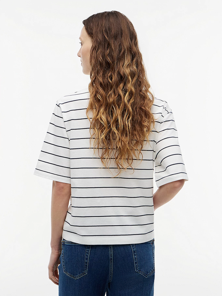Load image into Gallery viewer, Tommy Hilfiger Womens Logo Embroidery Relaxed Crew Neck T-Shirt
