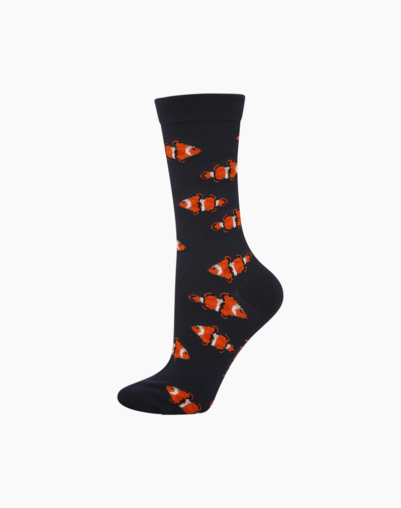 Load image into Gallery viewer, Bamboozld Womens Clown Fish Bamboo Sock
