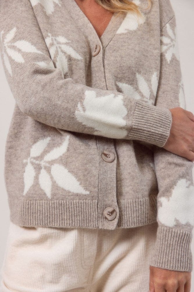 Load image into Gallery viewer, See Saw Womens Australian Wool/Nylon/Acrylic V Neck Floral Cardi
