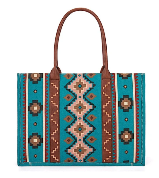 Load image into Gallery viewer, Wrangler Southwestern Tote Bag
