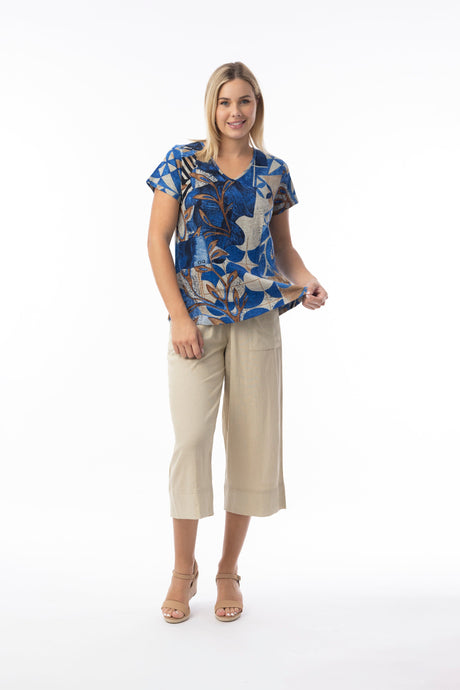 Orientique Womens Wyndham Top V Neckline Contemporary