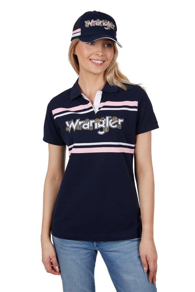 Load image into Gallery viewer, Wrangler Womens Daisy Short Sleeve Polo
