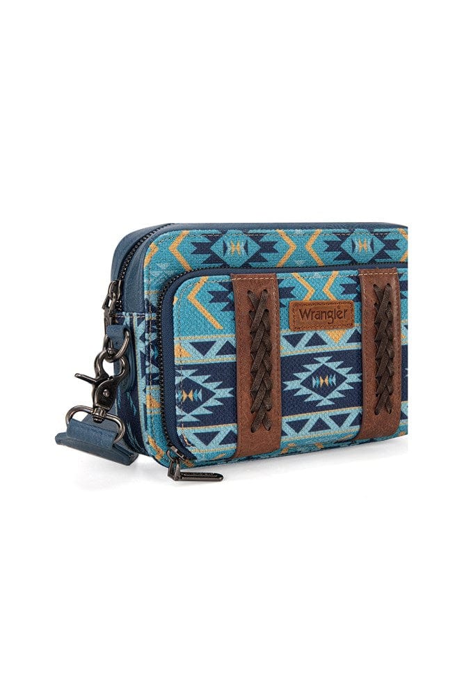 Load image into Gallery viewer, Wrangler Southwestern Crossbody Wallet Bag
