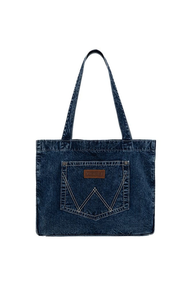 Load image into Gallery viewer, Wrangler Denim Pocket Tote Bag
