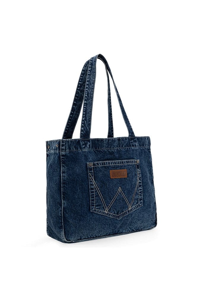 Load image into Gallery viewer, Wrangler Denim Pocket Tote Bag
