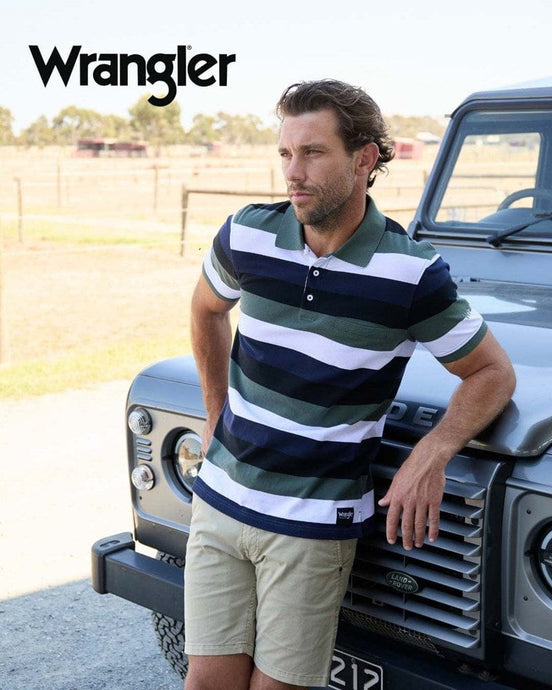 Wrangler Mens Alan Short Sleeve Polo