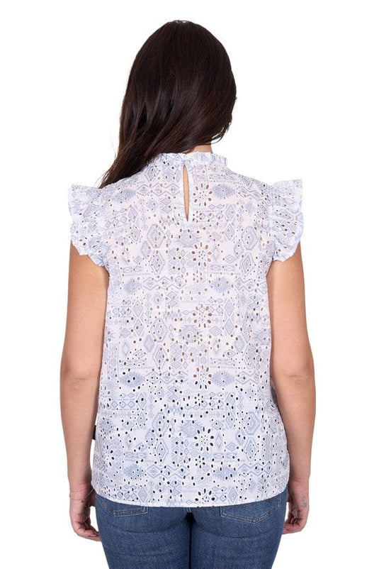 Wrangler Womens Harlow Short Sleeve Blouse