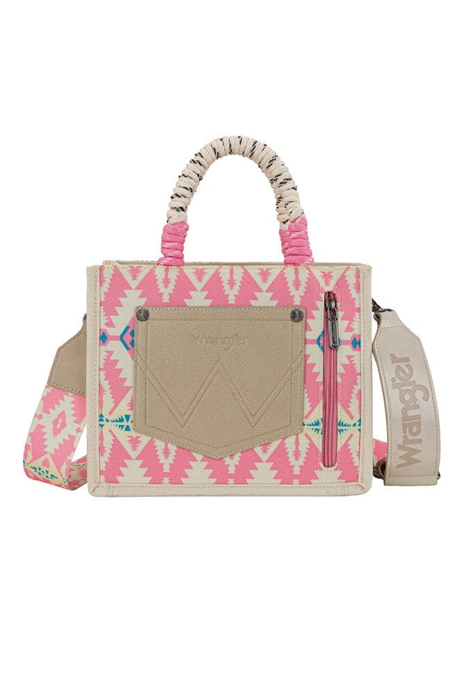 Load image into Gallery viewer, Wrangler Southwestern Rope Handle Bag
