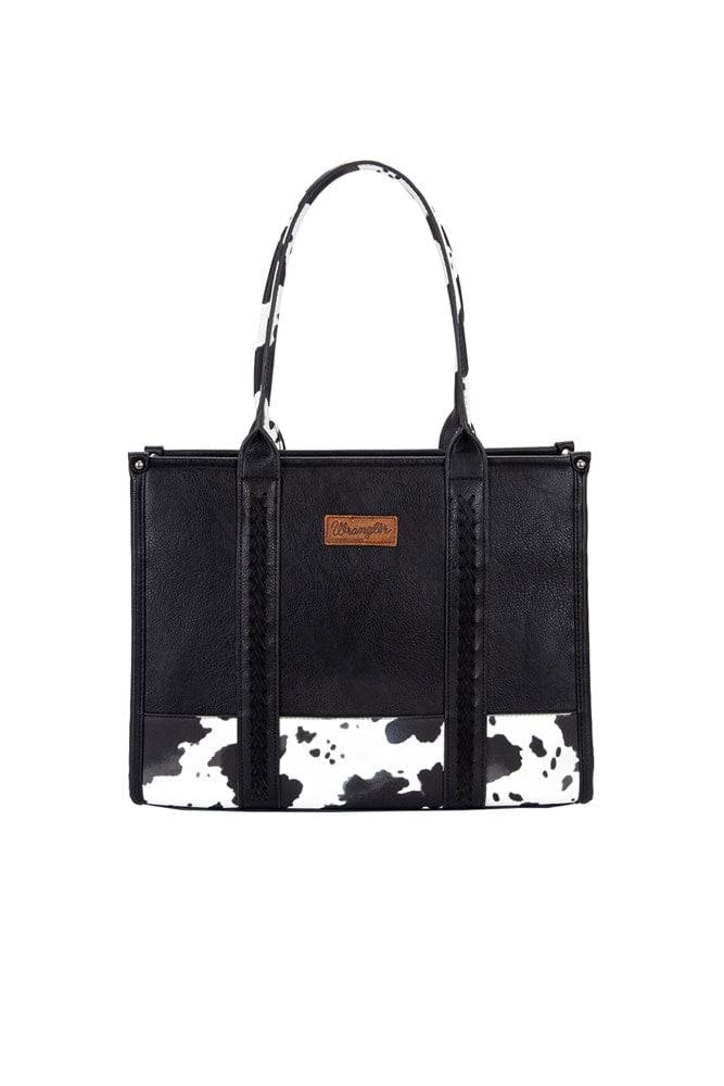 Load image into Gallery viewer, Wrangler Cow Print Tote Bag
