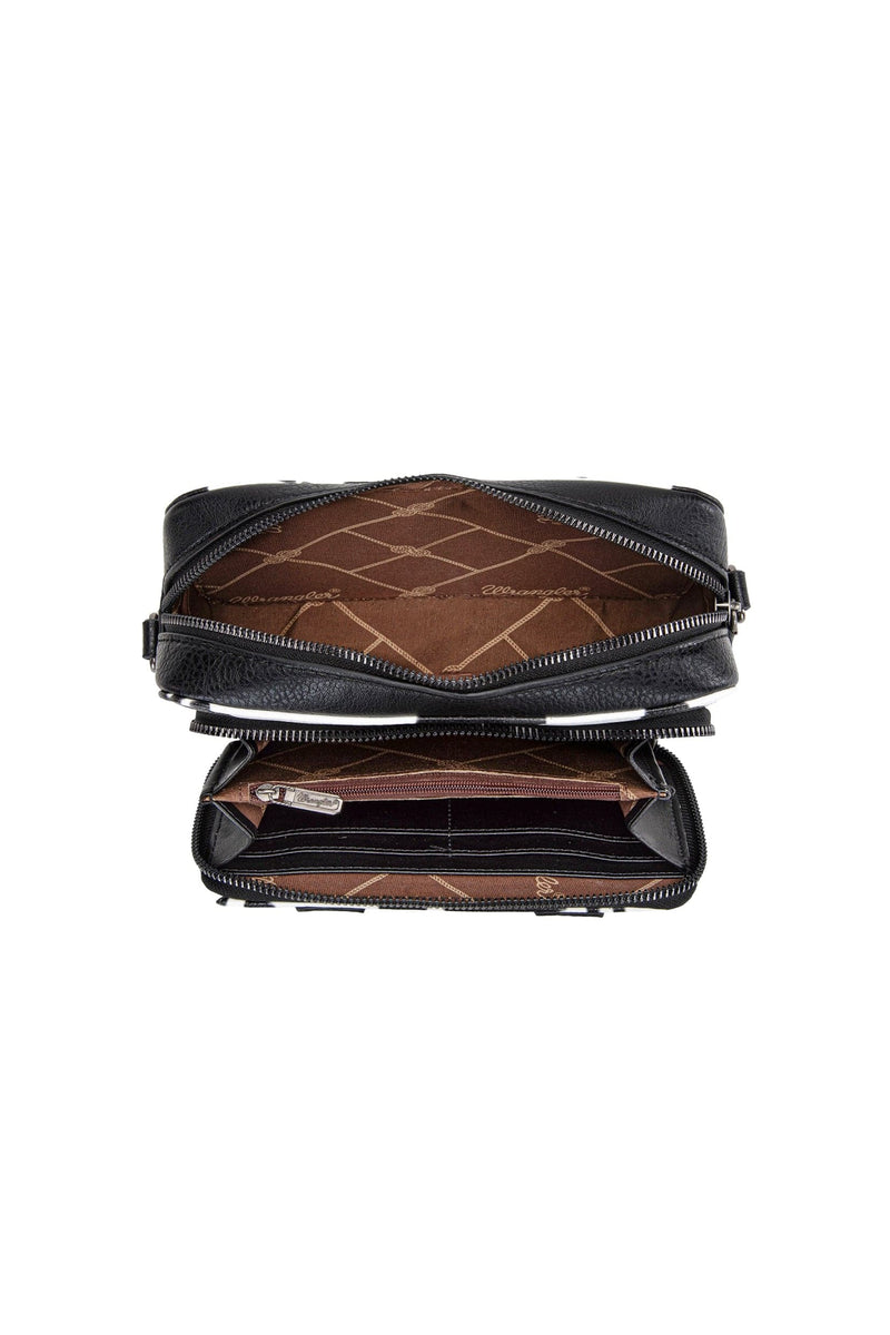 Load image into Gallery viewer, Wrangler Cowprint Small Crossbody Bag
