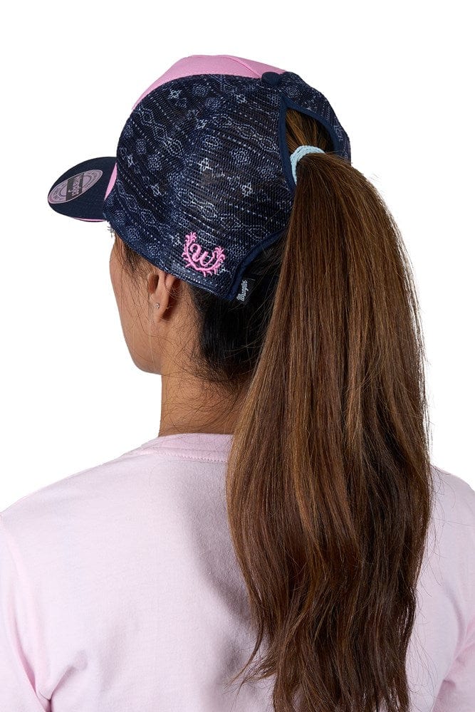 Load image into Gallery viewer, Wrangler Andy HP Ponytail Trucker Cap
