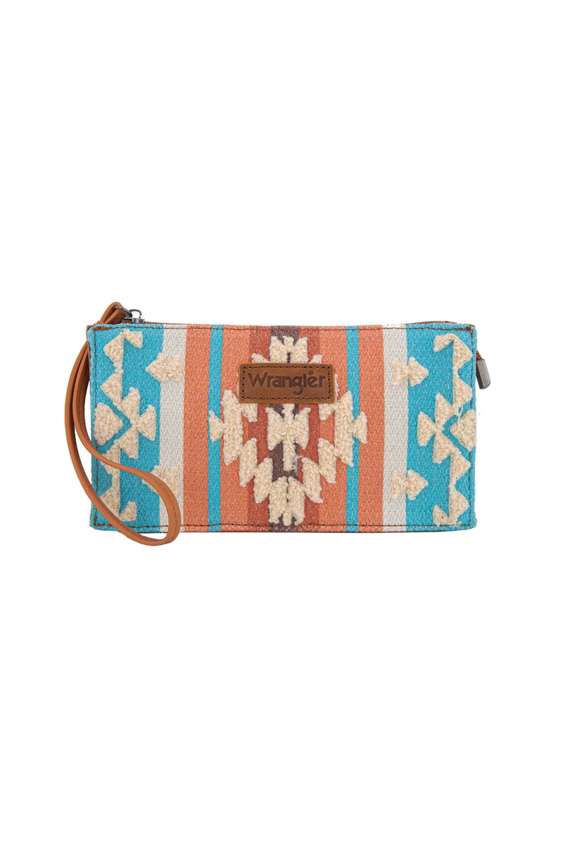 Load image into Gallery viewer, Wrangler Cilia Aztec Wristlet Purse
