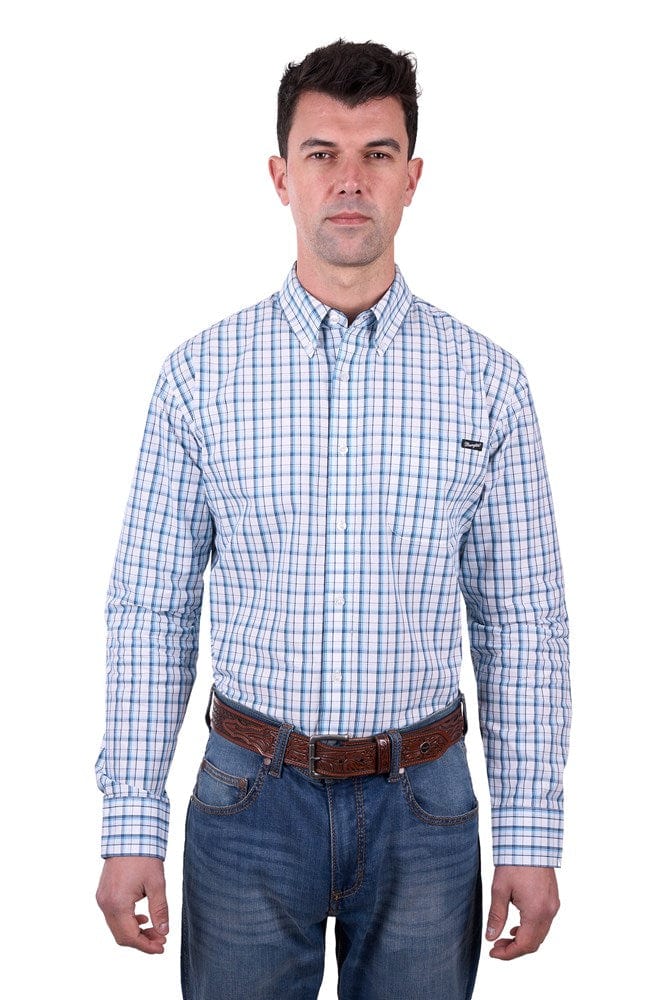 Load image into Gallery viewer, Wrangler Mens Owen Check Button Down Long Sleeve Shirt
