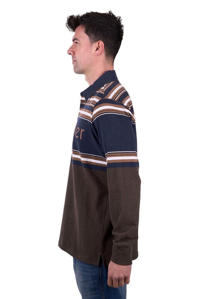 Load image into Gallery viewer, Wrangler Mens Nico Stripe Rugby
