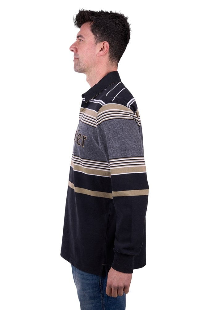 Load image into Gallery viewer, Wrangler Mens Luke Stripe Rugby
