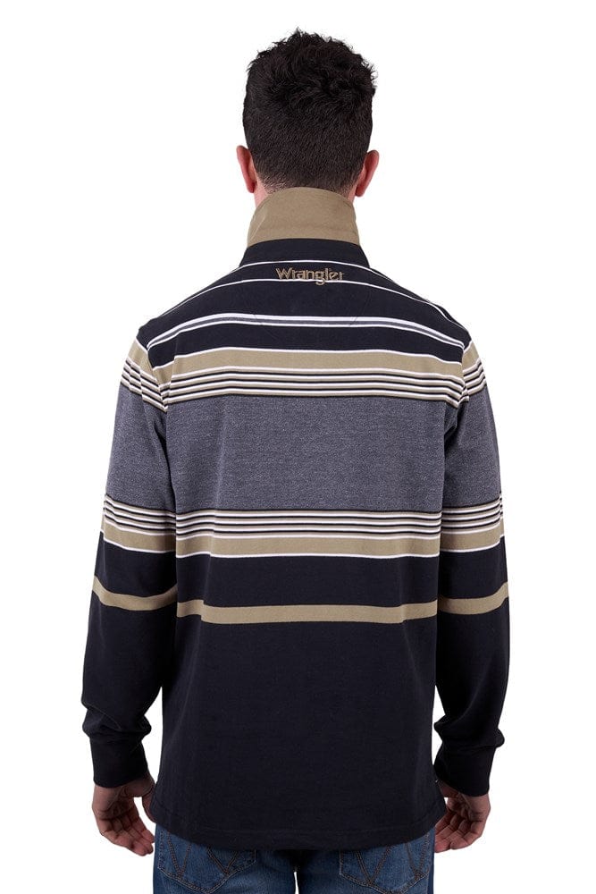 Load image into Gallery viewer, Wrangler Mens Luke Stripe Rugby
