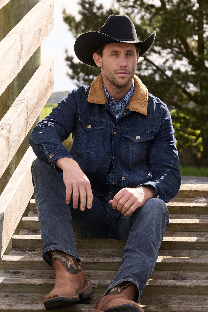 Load image into Gallery viewer, Wrangler Mens Evan Denim Jacket
