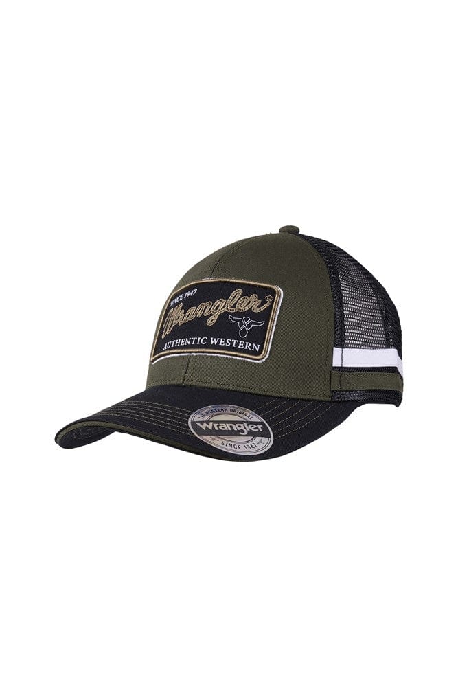 Load image into Gallery viewer, Wrangler Steve 6 Panel Trucker Cap
