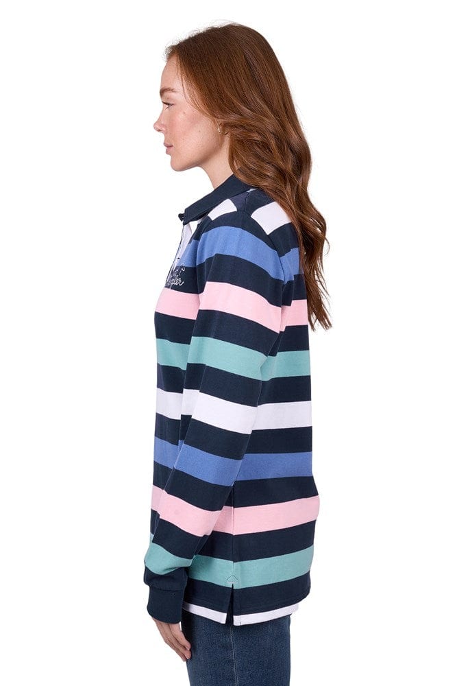 Load image into Gallery viewer, Wrangler Womens Camden Stripe Rugby
