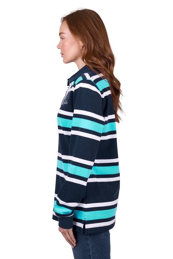 Load image into Gallery viewer, Wrangler Womens Trista Stripe Rugby
