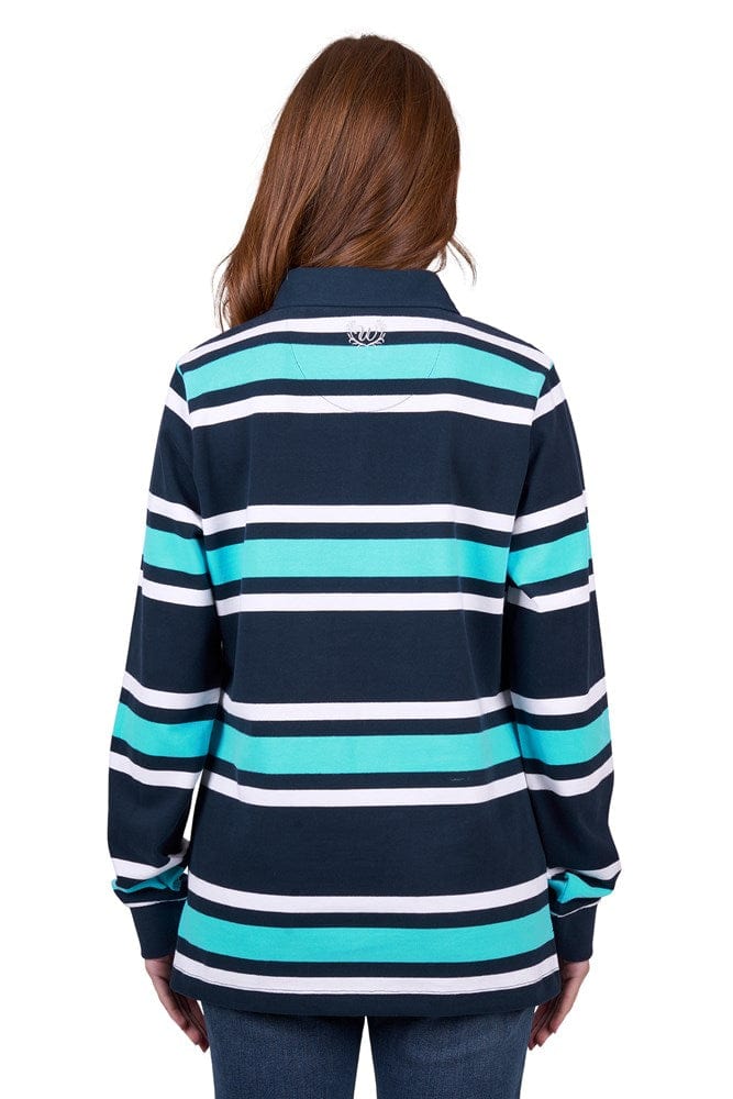 Load image into Gallery viewer, Wrangler Womens Trista Stripe Rugby
