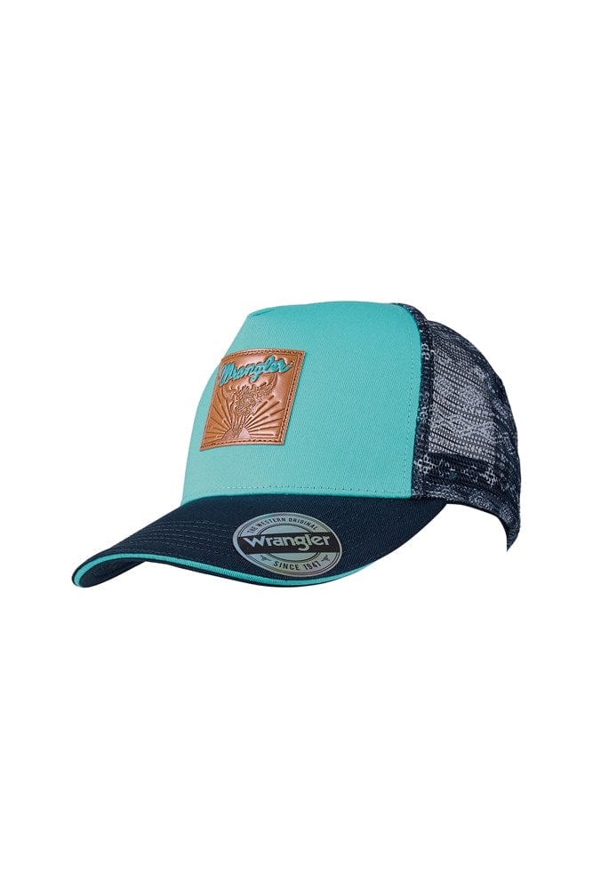 Load image into Gallery viewer, Wrangler Womens Quinn High Profile Ponytail Trucker Cap
