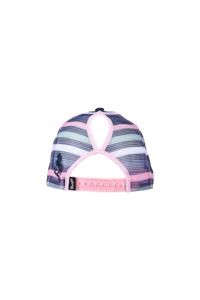 Load image into Gallery viewer, Wrangler Kids Tori High Profile Ponytail Trucker Cap
