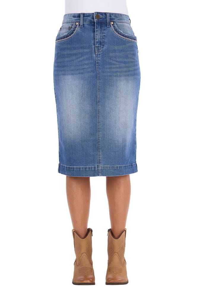 Load image into Gallery viewer, Wrangler Womens Emmie Denim Skirt
