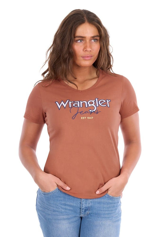 Wrangler Womens Maya V-Neck T-Shirt