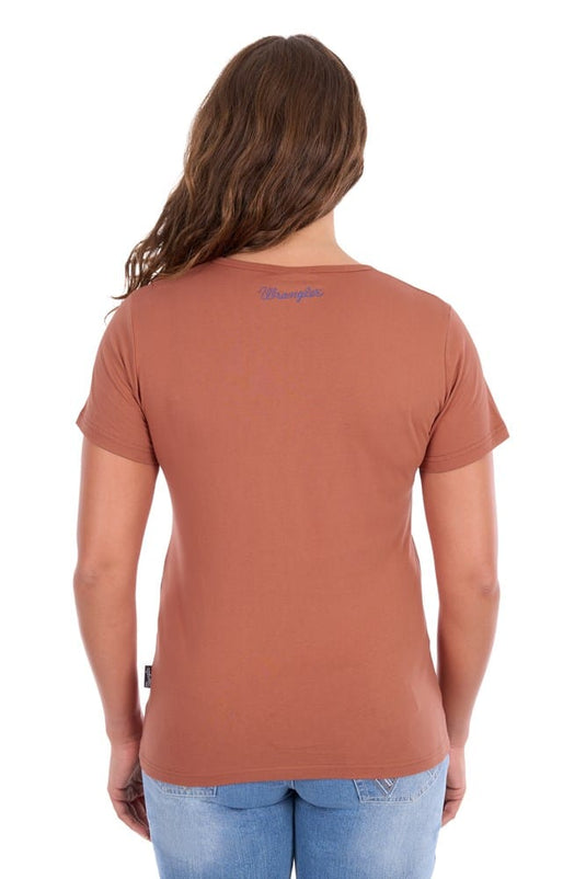 Wrangler Womens Maya V-Neck T-Shirt