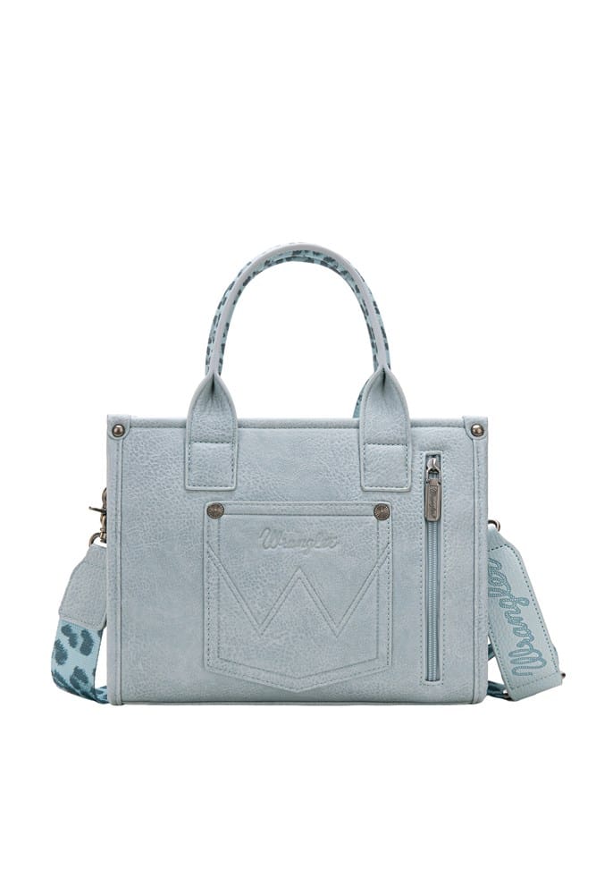 Load image into Gallery viewer, Wrangler Leopard Print Crossbody Bag - Blue
