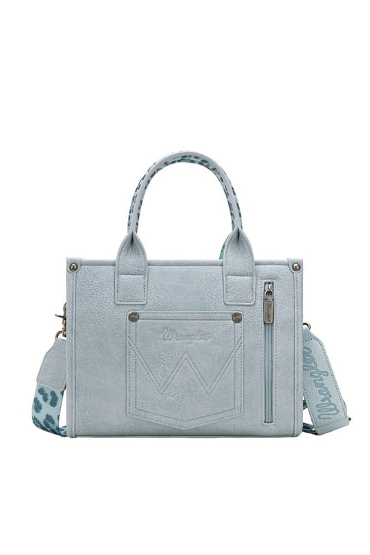 Wrangler Leopard Print Crossbody Bag - Blue