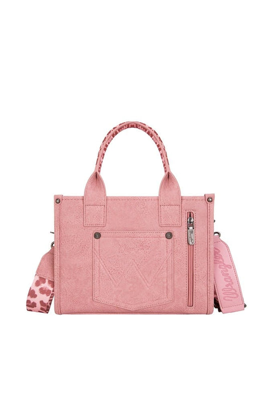 Wrangler Leopard Print Crossbody Bag - Pink