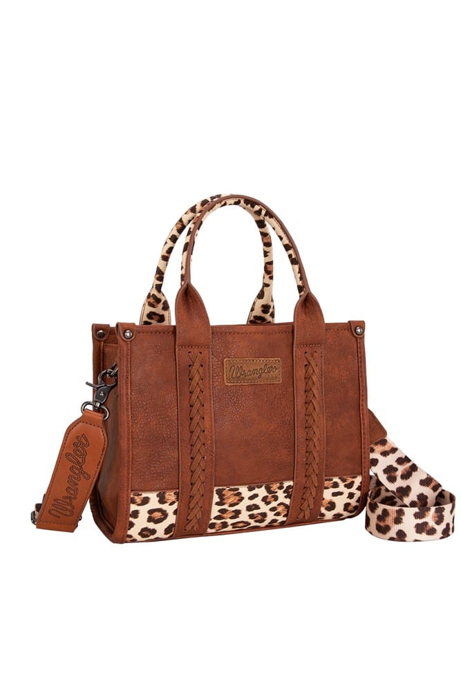 Load image into Gallery viewer, Wrangler Leopard Print Crossbody Bag - Tan
