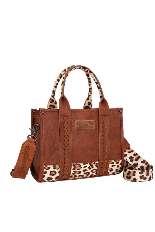 Wrangler Leopard Print Crossbody Bag - Tan