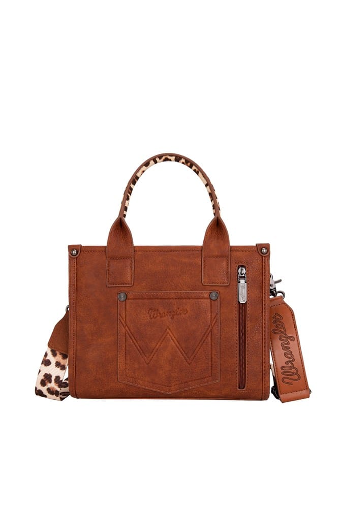 Load image into Gallery viewer, Wrangler Leopard Print Crossbody Bag - Tan
