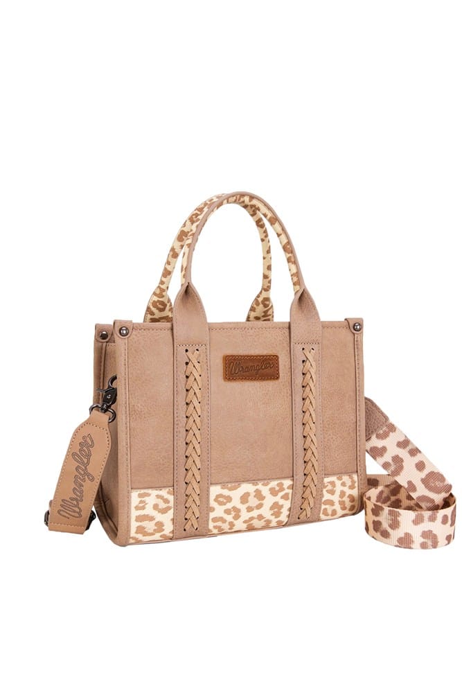 Load image into Gallery viewer, Wrangler Leopard Print Crossbody Bag - Taupe

