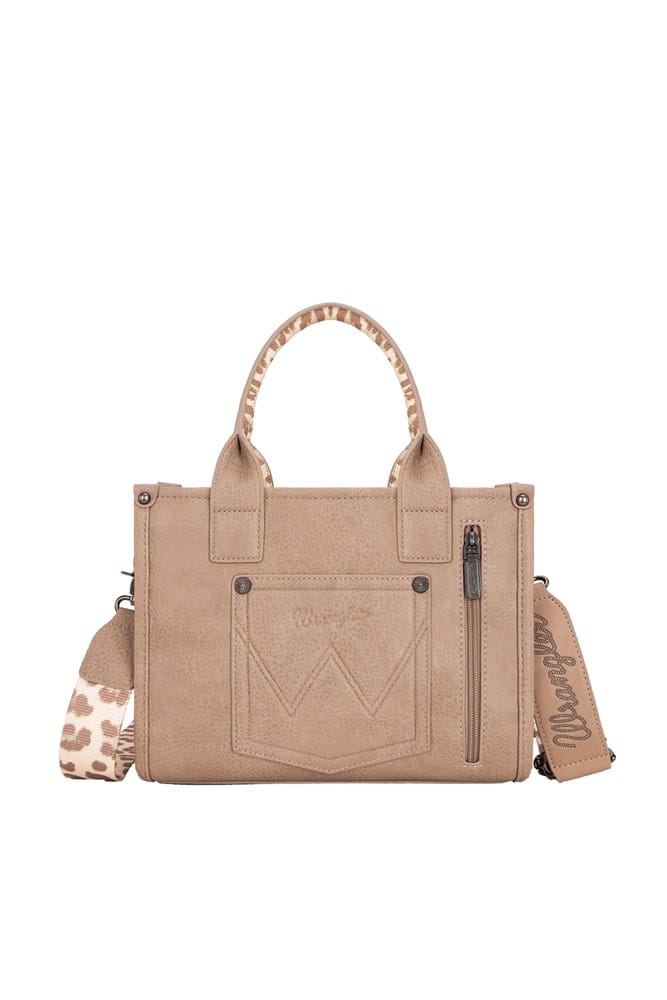 Load image into Gallery viewer, Wrangler Leopard Print Crossbody Bag - Taupe
