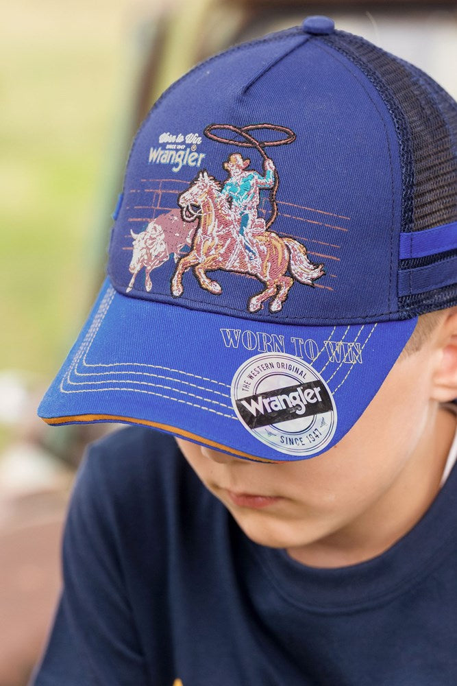 Load image into Gallery viewer, Wrangler Kids Abe Trucker Cap
