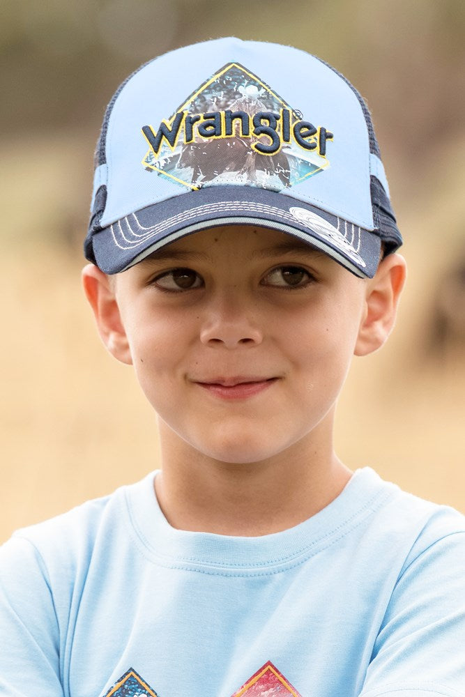 Load image into Gallery viewer, Wrangler Kids Bruno Trucker Cap
